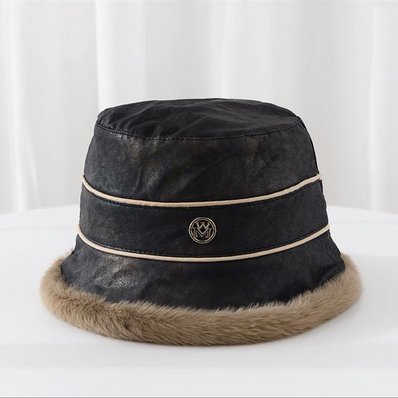 Brand New Winter Women Fur Leather Hat - Picture 3 of 5